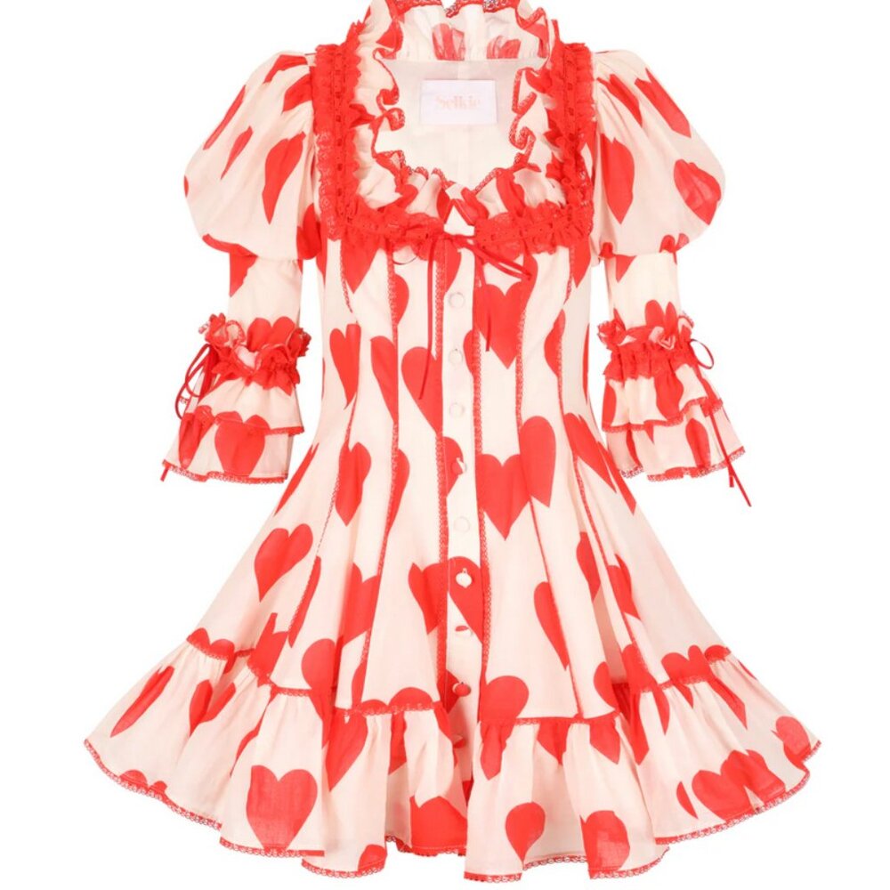 Selkie The Queen Of Hearts Libertine Blouse Small - Picture 3 of 8